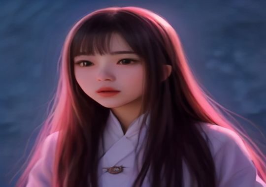 电车魔女游戏概念场景，昏黄灯光下的复古电车车厢，窗外是浮空城市夜景，魔法符文漂浮在空中，画面充满奇幻感